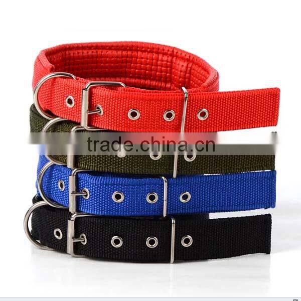 Wholesale Dual Layer Padded Cotton Hunting Dog Collars For Dog