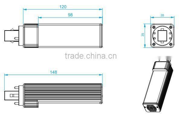 NEW Design G24 LED LAMPS Round&Square 5W/7W/9W/12W G23/G24/E27 LED Plug-in Light g24 led bulbs G24 LED lamp replacement