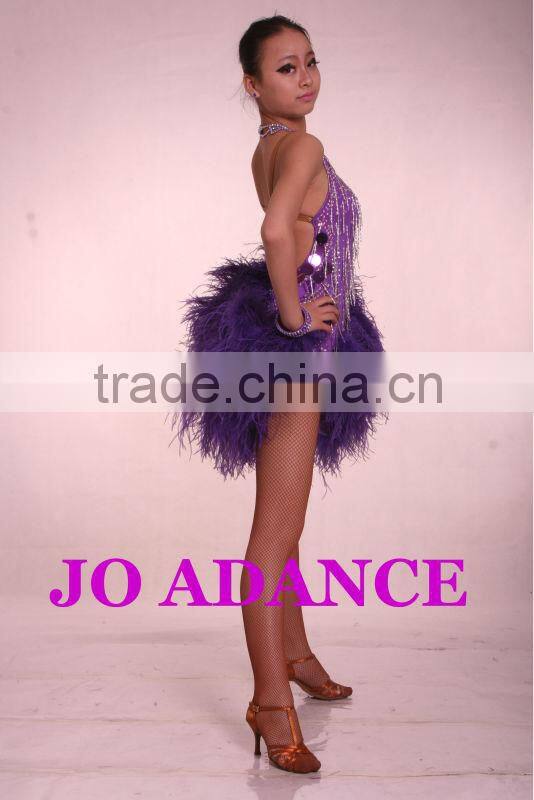 Latin dance dress dance competition dress Latin dance skirt Tights
