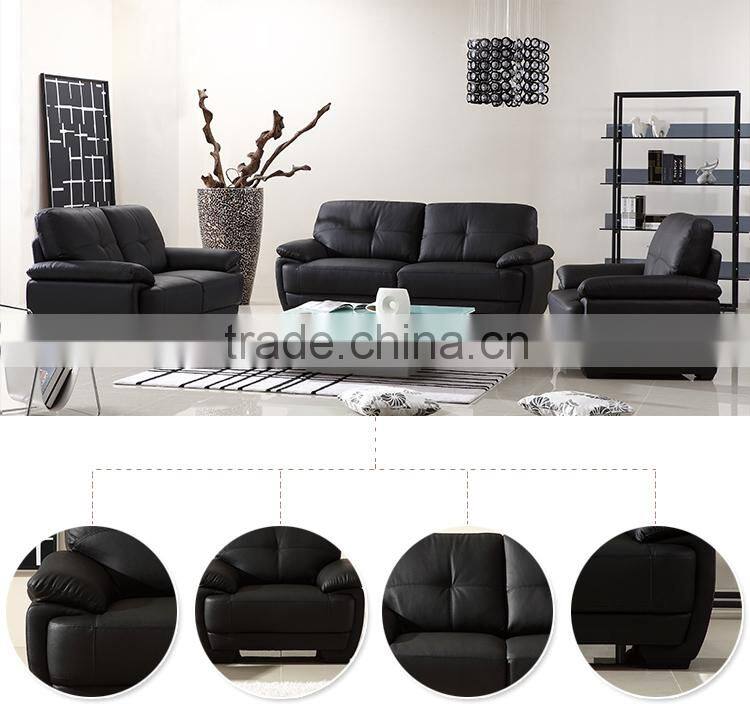 2016 new style living room furniture genuine leather sectional sofa set Philippines