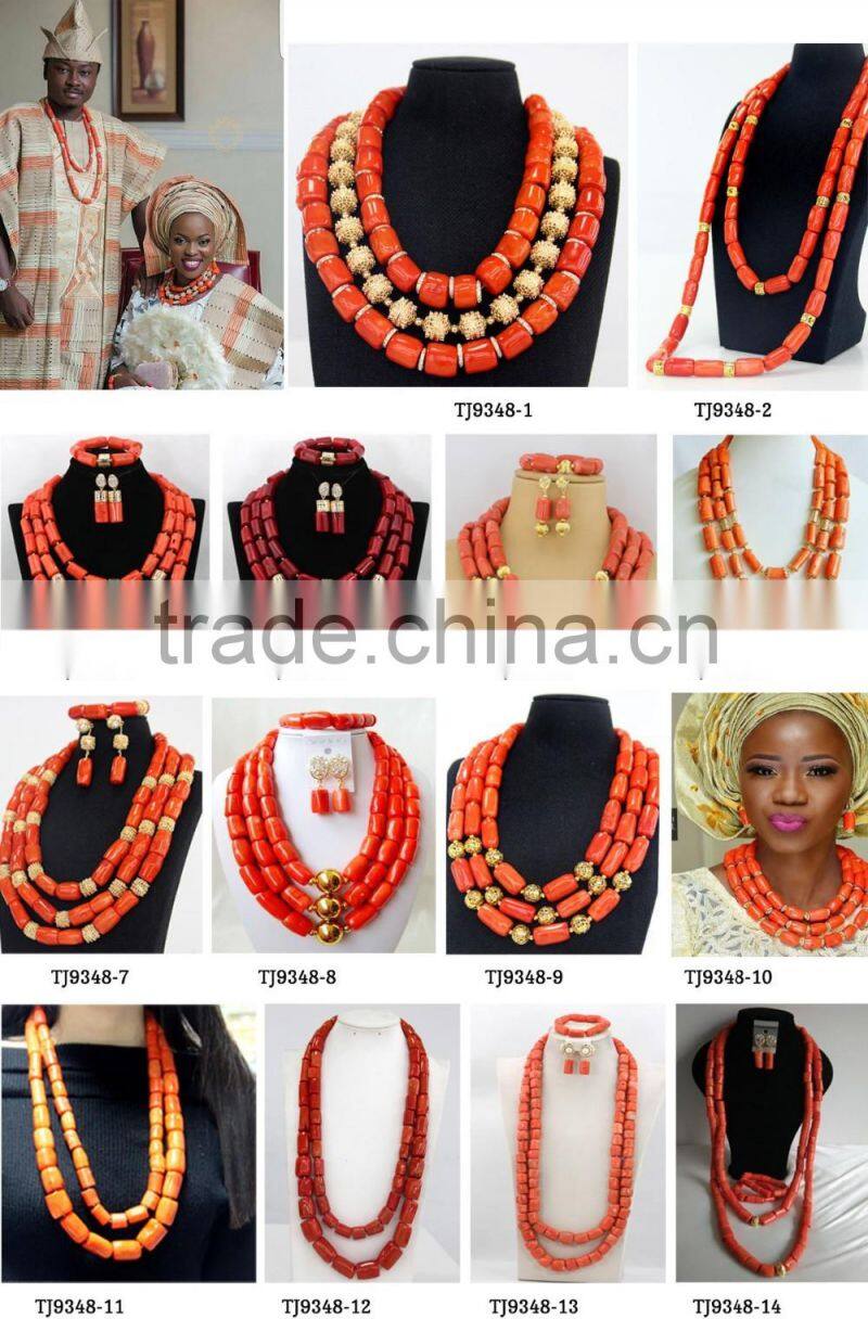 2016 April design coral necklace jewelry for party/Fashion jewelry for kids/African traditional jewelry set for male and female