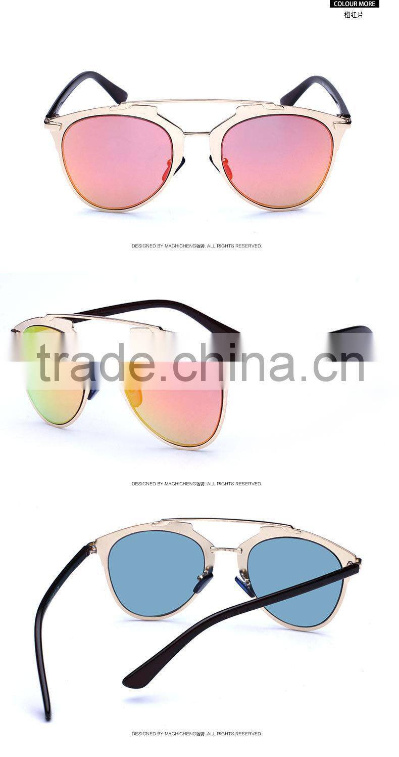 Latest personality fashion sunglasses, dazzle colour sun glasses for women