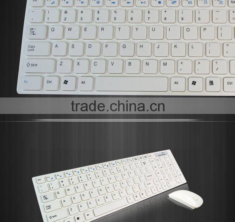 2.4Ghz wireless desktop laptop computer keyboard mouse set for pc