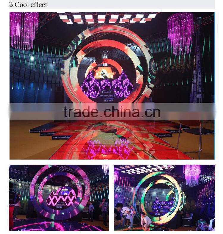 High brightness standing / hanging 3d video circular led screen display for night club decor