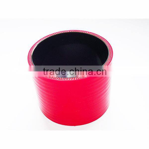 Hot sale 3.5"*3"LONG STRAIGHT 3-PLY RED SILICONE HOSE COUPLER FOR PIPING chinese motorcycle parts