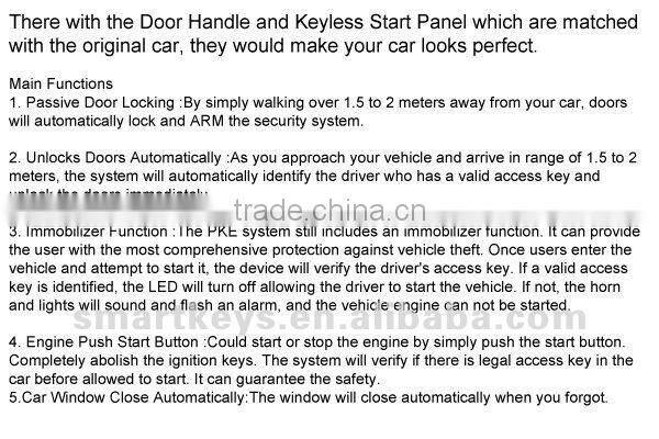 Keyless Entry System For Hyundai Sonata