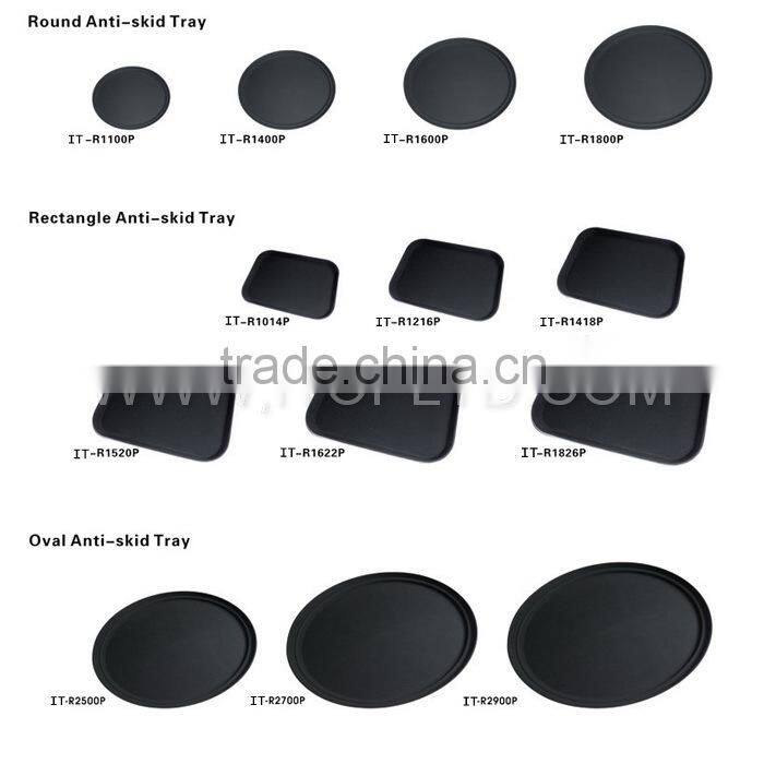 Plastic Non-slip Fast Food Tray/Round Anti-skid tray