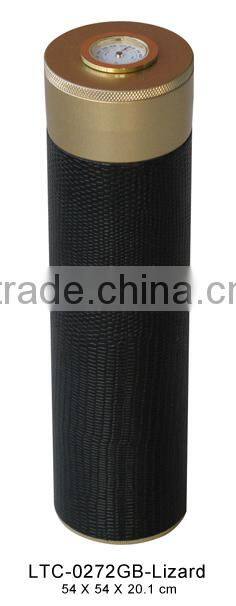 Pu Lizard leather mini Portable Travel Cigar humidor