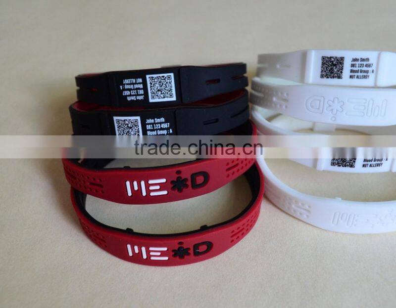 silicone id wristband