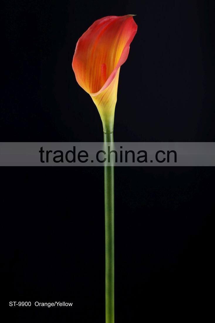 64 cm PVC Real Touch Calla Lily Spray Artificial Flower