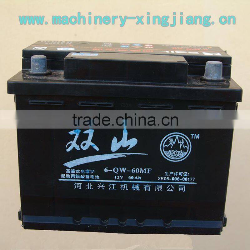 12V 60ah storage battery foer diesel battery