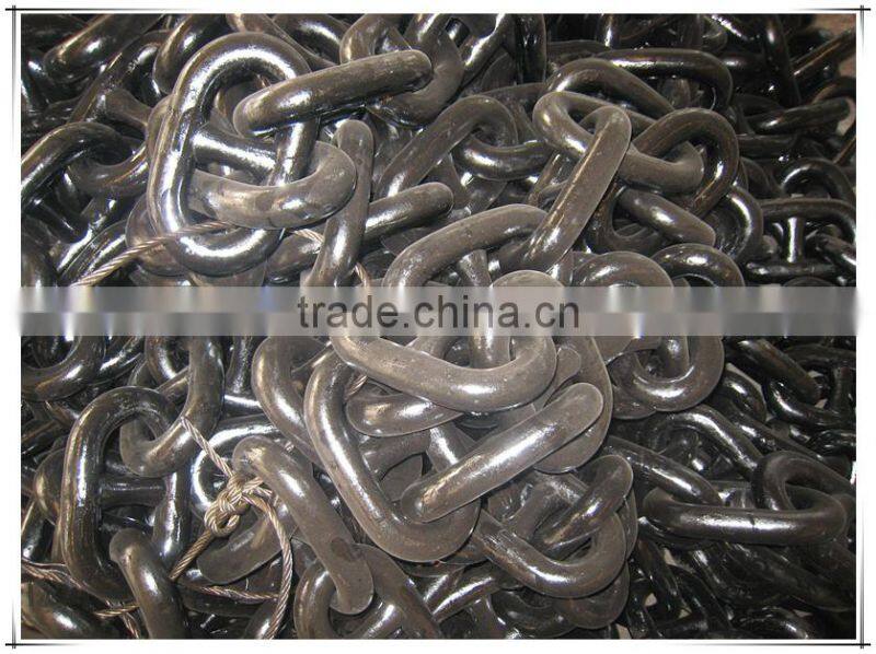 Stud Link Anchor Chain U2/U3 Grade Black Painting