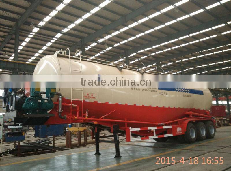 Bulk Cement Transport 3 Axles Bulk Cement Semi Trailer Sale