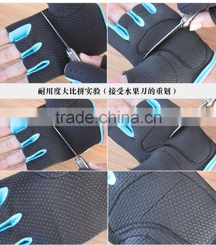 Outdoor sports gloves, half finger cycling fitness for men and women 5 colors gloves, climbing gloves slip breathable riding