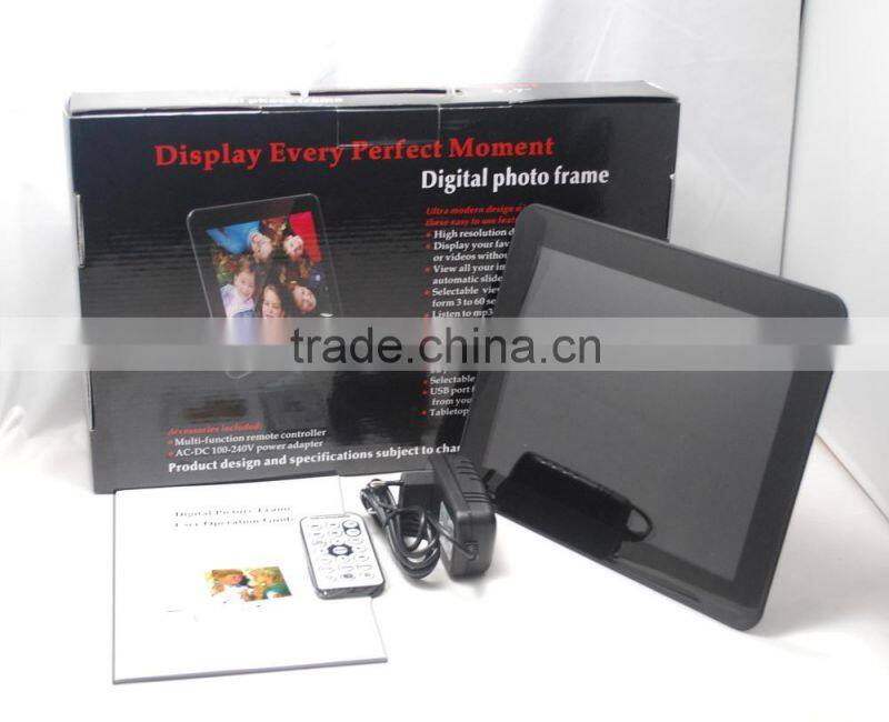 14.1 digital photo frame support 1080p video with hdmi input