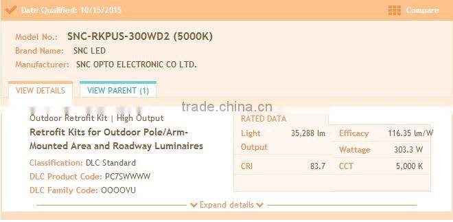 replace street light led retrofit kits with 5 years guarantee and ul dlc