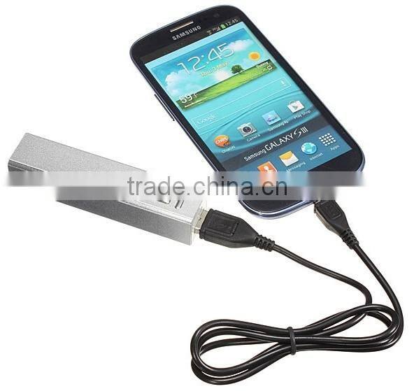 External Portable 2600mAh USB Charger Power Banks Battery For Ipone 6 6s Samsung
