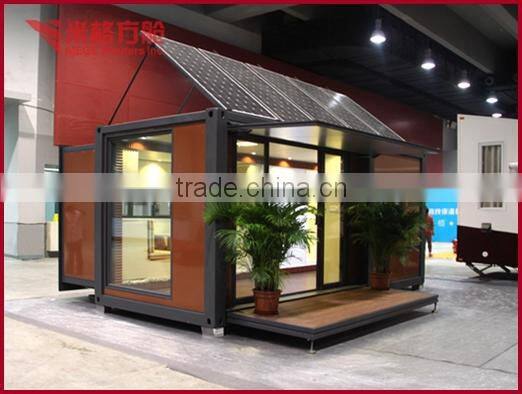 mobile container house with folding deck