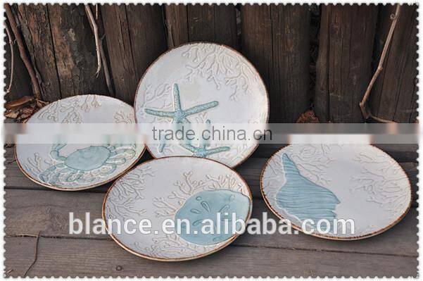 ceramic marine design candy bowl 3d crab shape