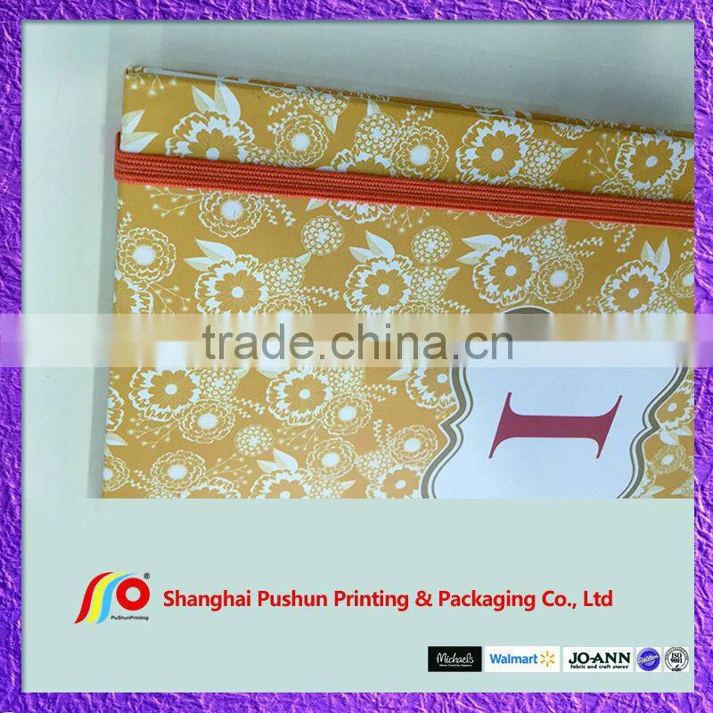 monogram spiral notebook with elastic band