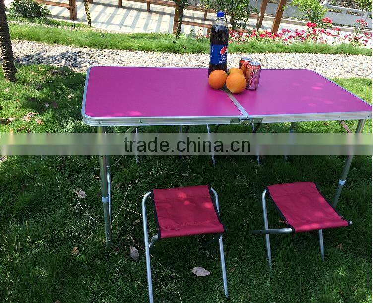 Wholesale MDF Aluminum Adjustable Camping Outdoor Metal Table and Chair