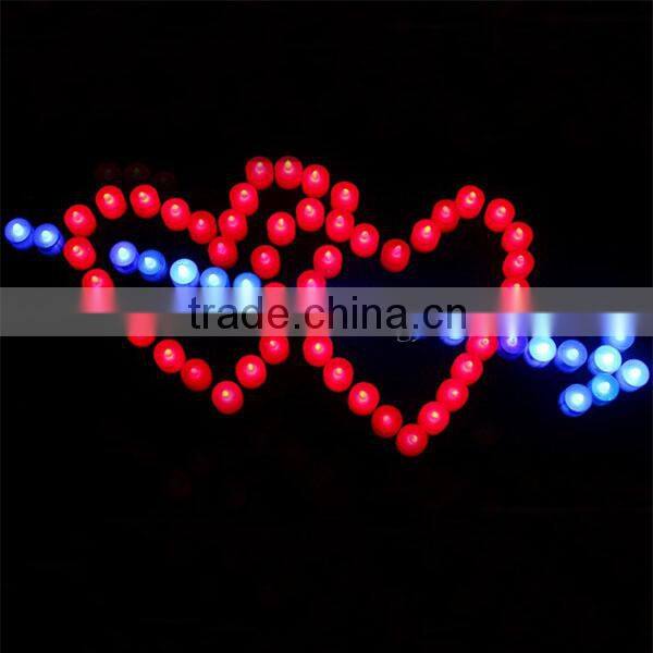 Pillar Battery Operated Candle Flameless LED Green