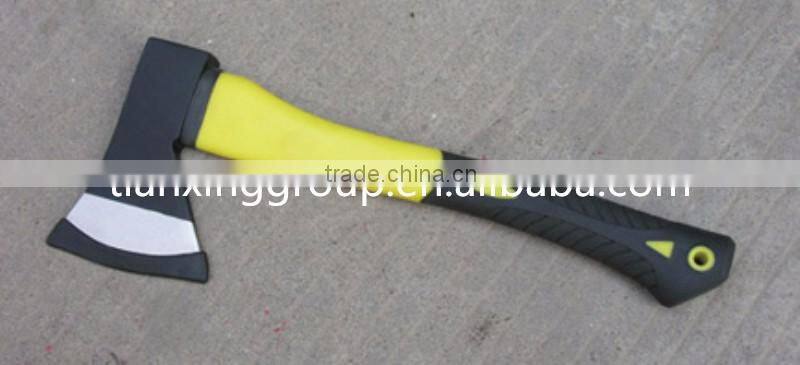 SDTX high carbon steel axe with carbon steel axe head hatchet with fiberglass handle