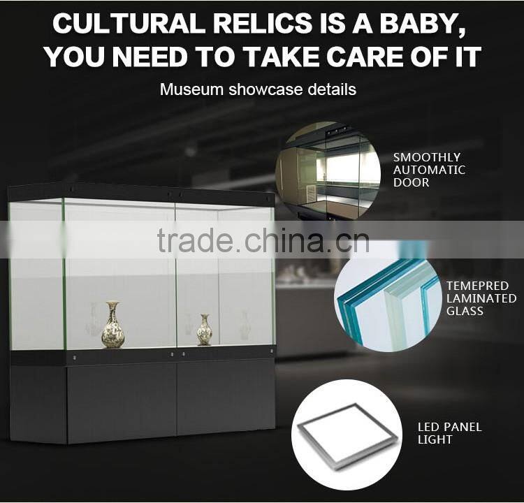 New Design Wooden Museum Glass Display Showcase