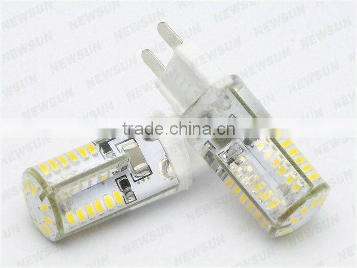 High brightness 360degree 220V 58smd 3014 Epistar 2700K G9 led 3w bulb G9 LED lamp marine crystal light bulb