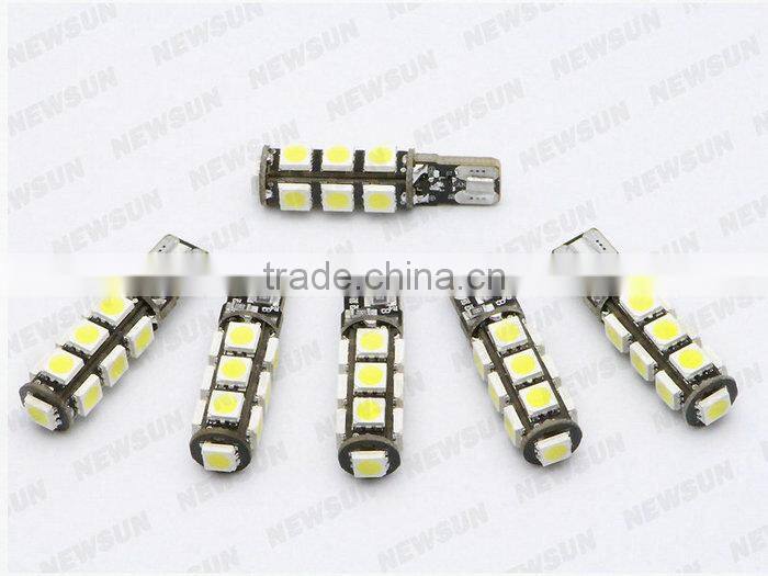 Canbus T10 W5W 13 leds ,Constant Current T10 W5W 13 leds,SMD5050 T10 13 smd white/blue/green/yellow/red Led Lamp