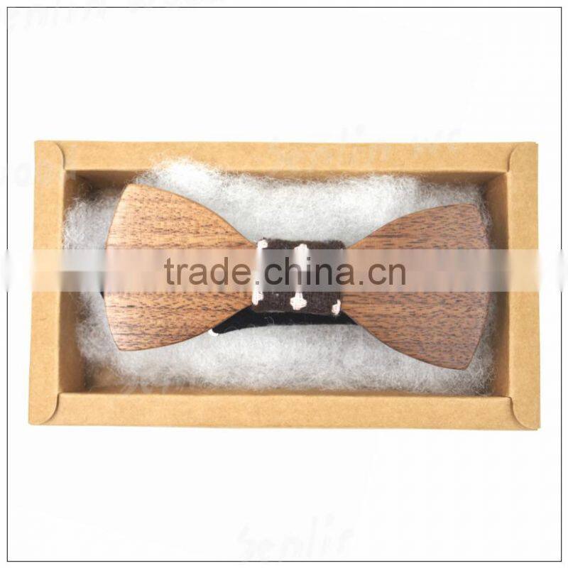 Fashion Handmade Natural Wooden Bow Tie