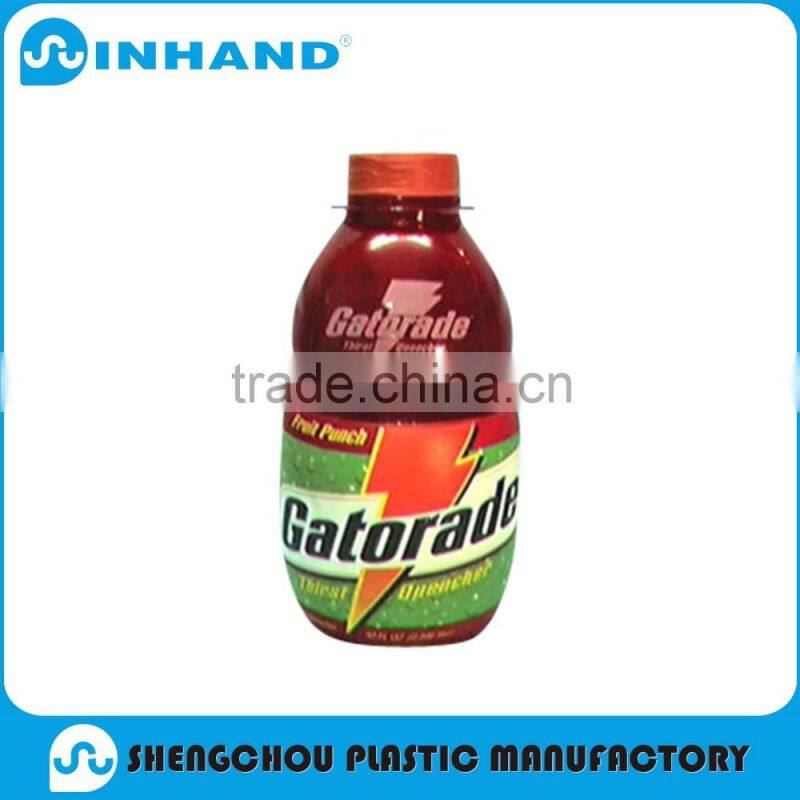 Factory EN71,CE ,Eco-friendly unique red pvc inflatable bottle/inflatable shape glass bottle/water bottle