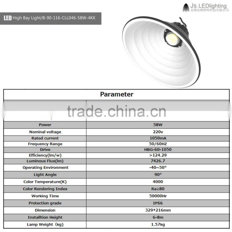 60-200w led high bay light. 90 degree. B-90-116-CLL046