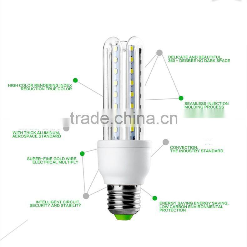 2016 hot sale SMD2835 3U E27 5W LED energy bulb