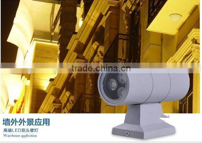 2*3W Waterproof led wall lamp with factory price