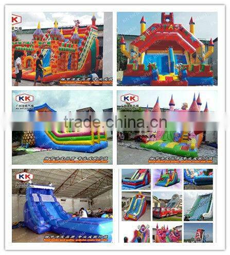 Commercial Ocean Inflatable Double Lane Slide For Adults 18 Feet Accelerator