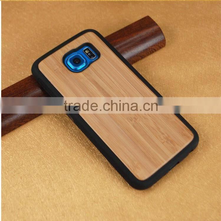OCASE High Quality TPU Wood Back Cover Case for Samsung Galaxy S6 Edge for Samsung Galaxy S6 case