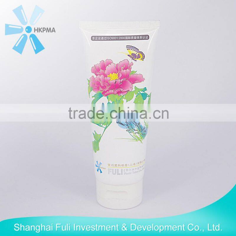 transparent plastic tube for cosmetic packaging