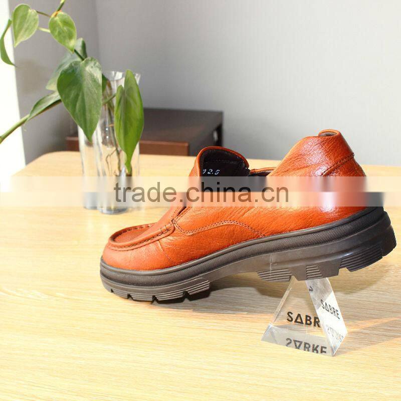 Fancy specialty store acrylic shoe display shelf