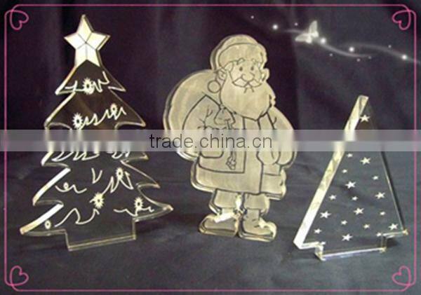 2014 hot custom acrylic christmas ornament wholesale