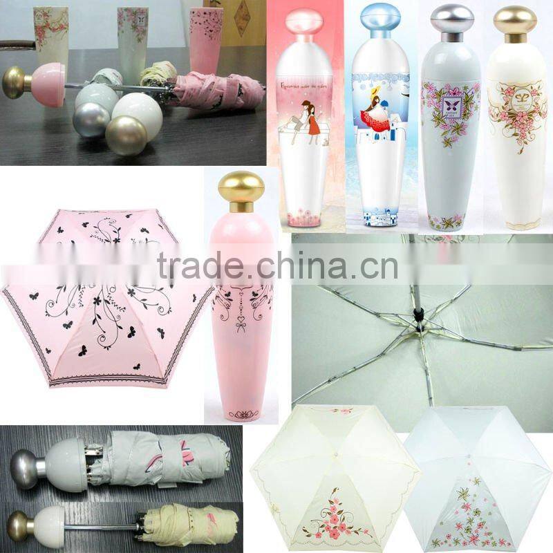3 folding lip bottle umbrella