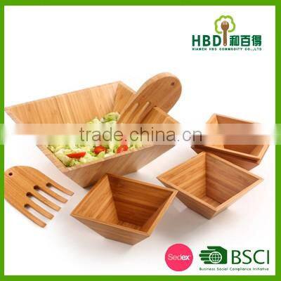 Hot new products for 2016 natural eco-friendly vegetable bamboo salad bowl, wood bamboo salad bowl,kitchen salad bowl wholesale