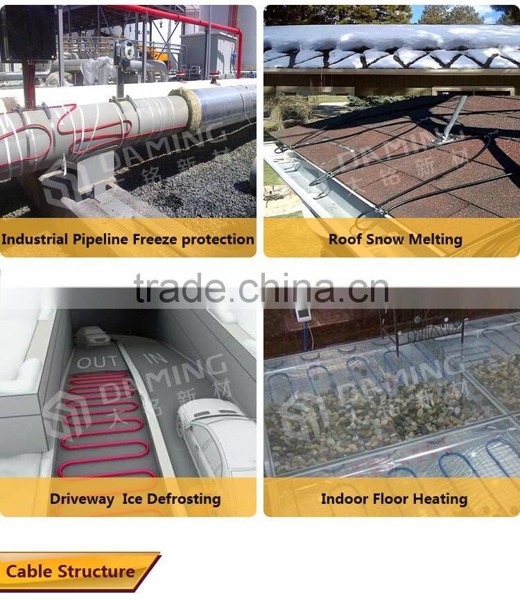 China supplier roofing snow ice defrosting electric cable wire