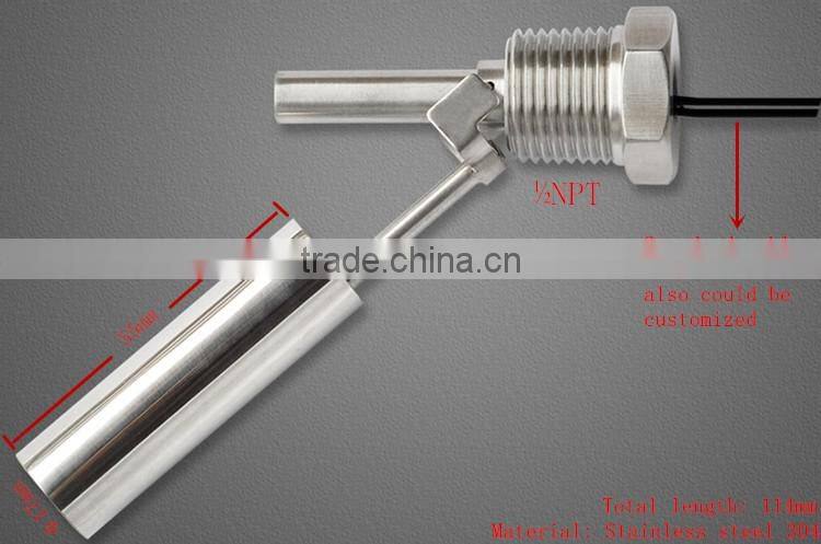 Soway stainless steel horizontal type float level switch for tank