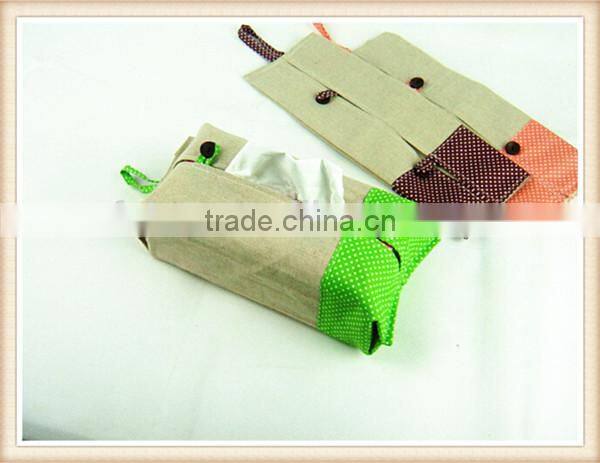 Creative home fabric cotton and linen tissue box