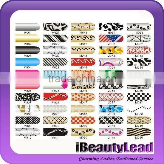 2013 hot sale "minx" style foil nail wraps
