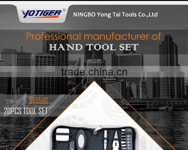 20pcs DIY Mini Tool Bag with Plier and Bit Set