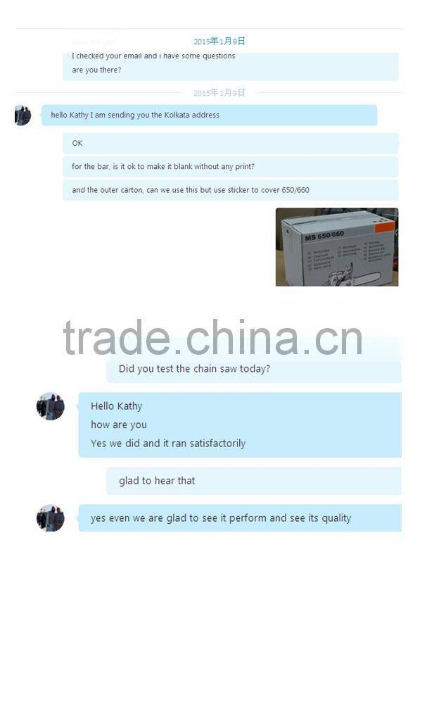 Professional chainsaw wood log cutting machine with CE certificate