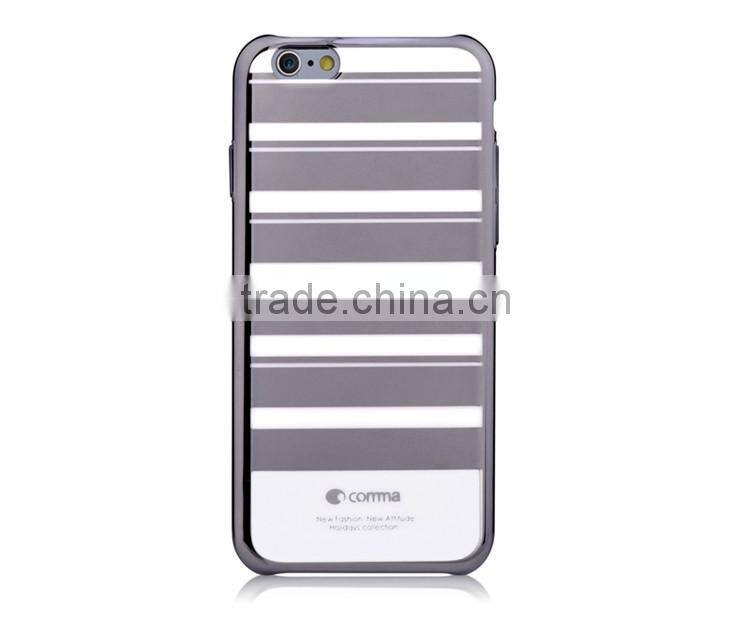 Luxury Anti-shock Full Protective Case Colorful Stripes Hard PC Case for iPhone 6/6s Plus