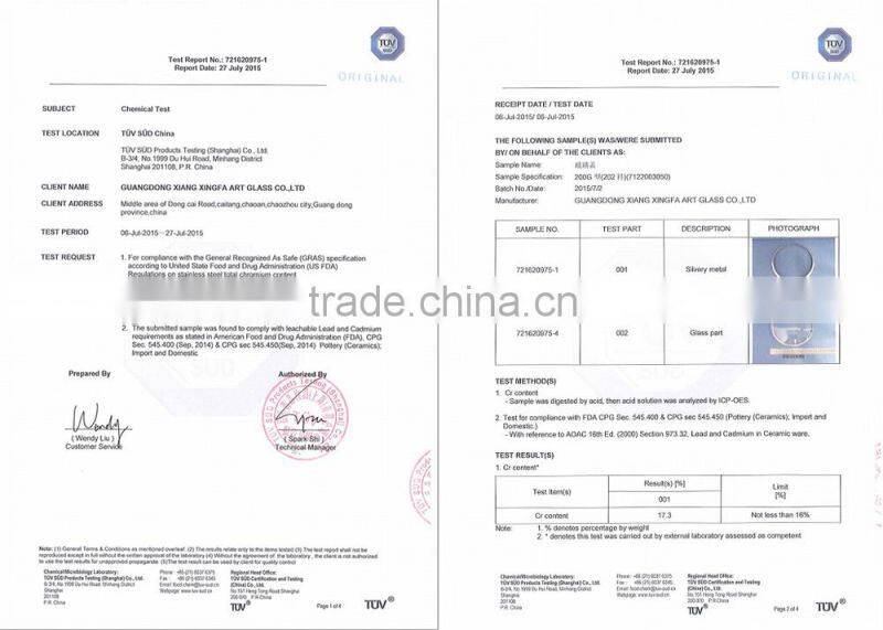 14cm-45cm TC type tempered cover glass for fry pan